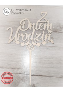 Torto dekoracija "Z dniem Urodzin"